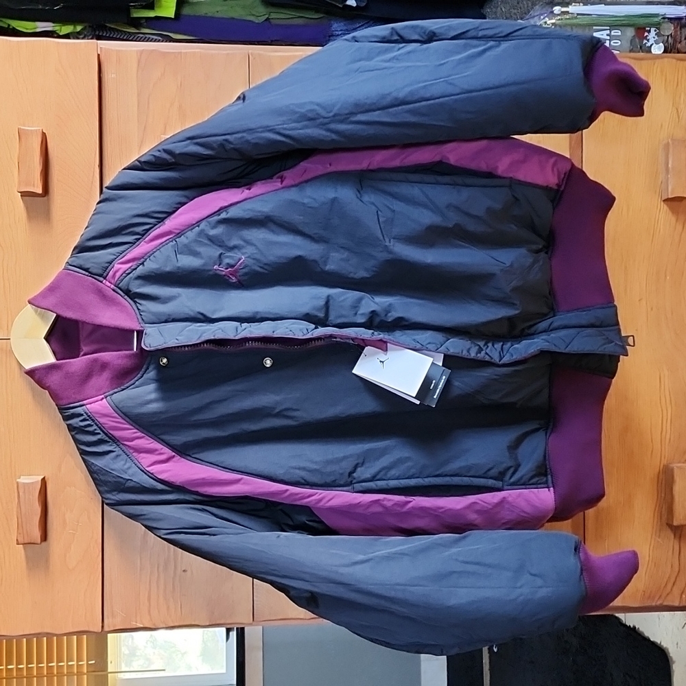 Nike/Jordan: Jordan Statement MA-1 Jacket, Maroon/Black